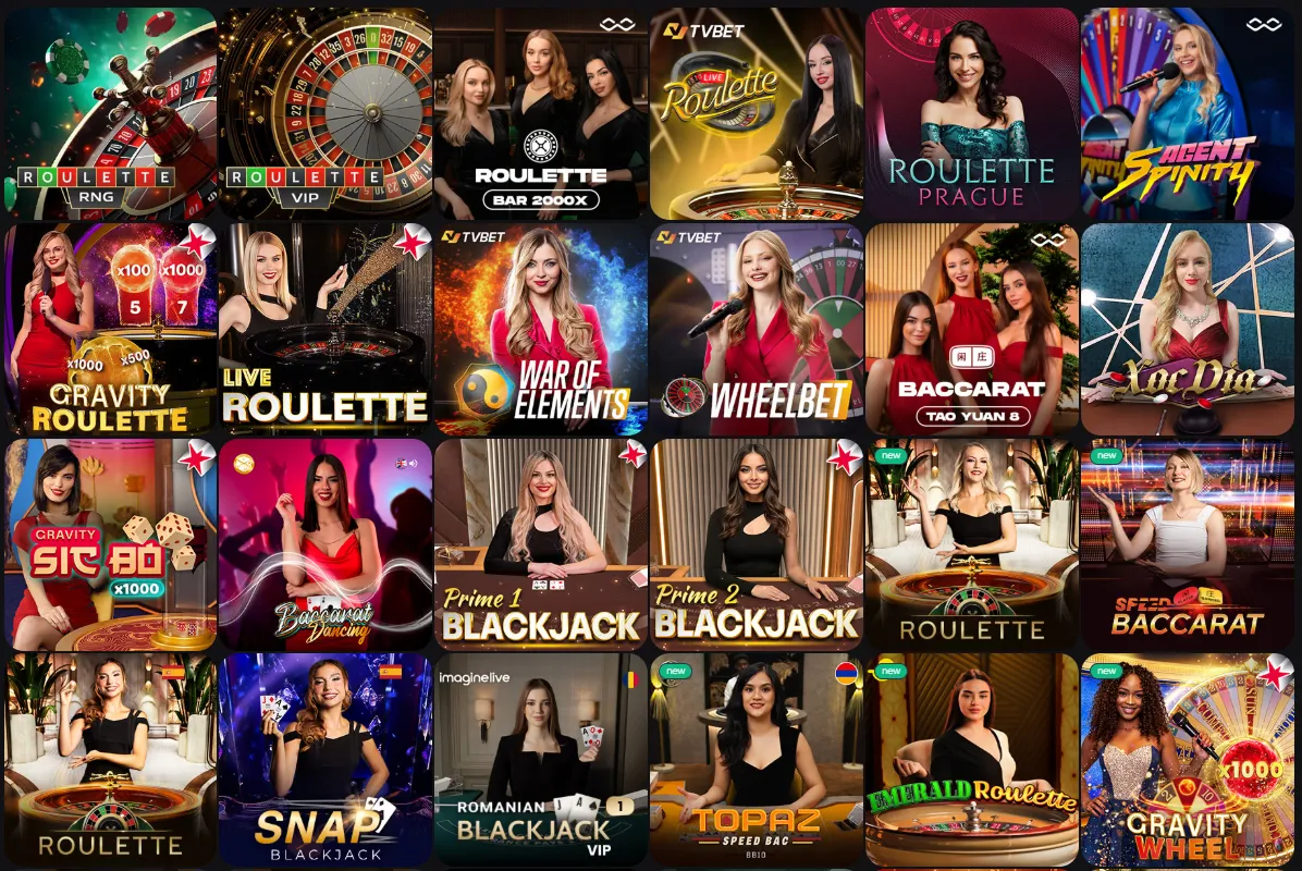 Caswino Casino Live Dealer Games Lobby